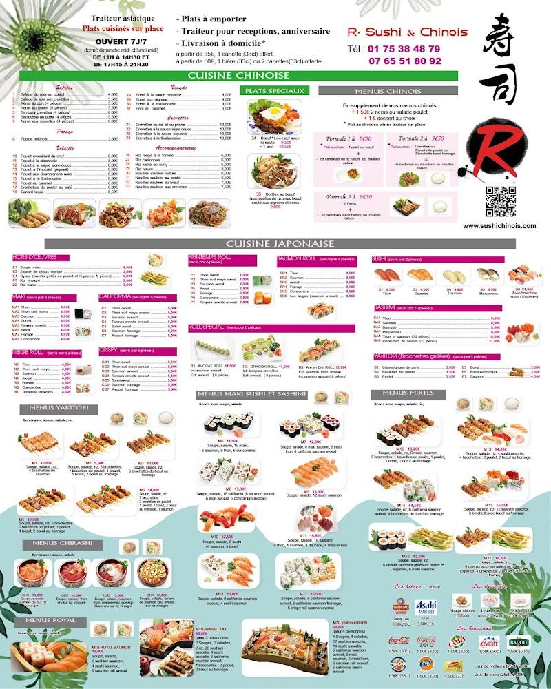 Sushi & Chinois - Menu Image 1